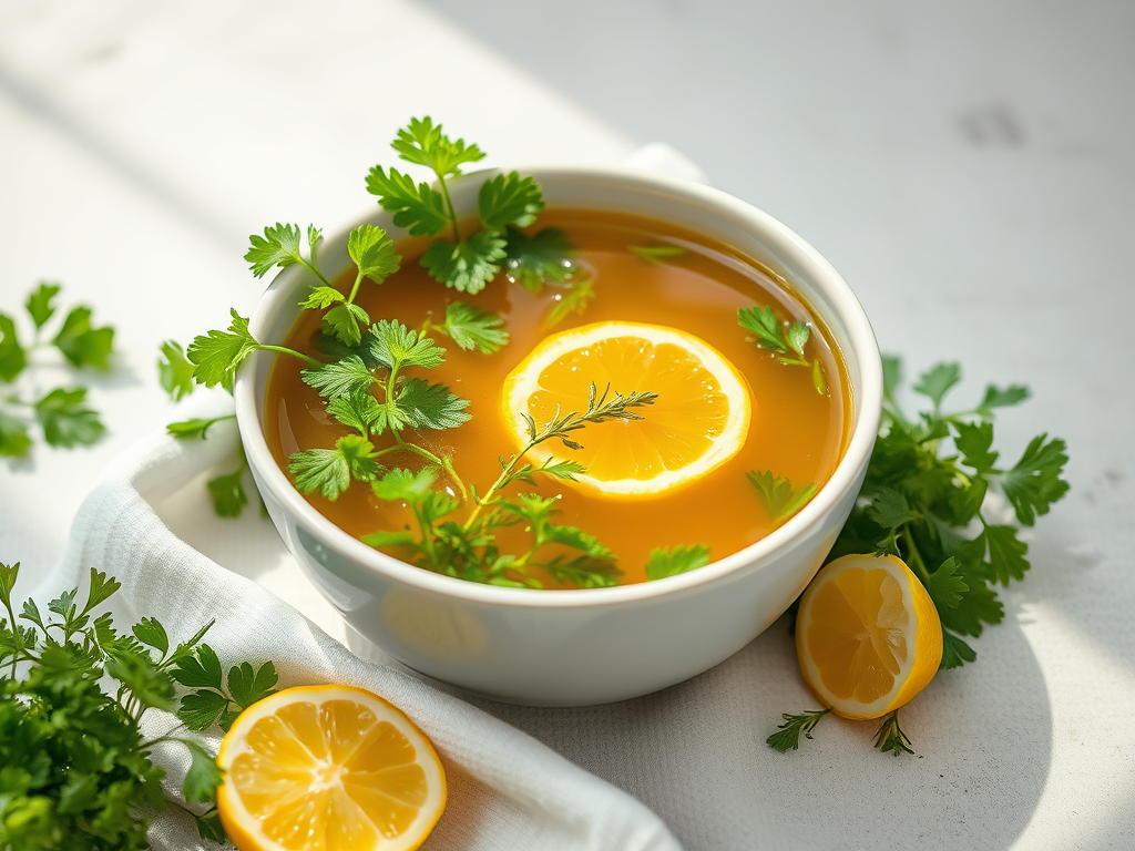 Spring Broth with Fresh Herbs